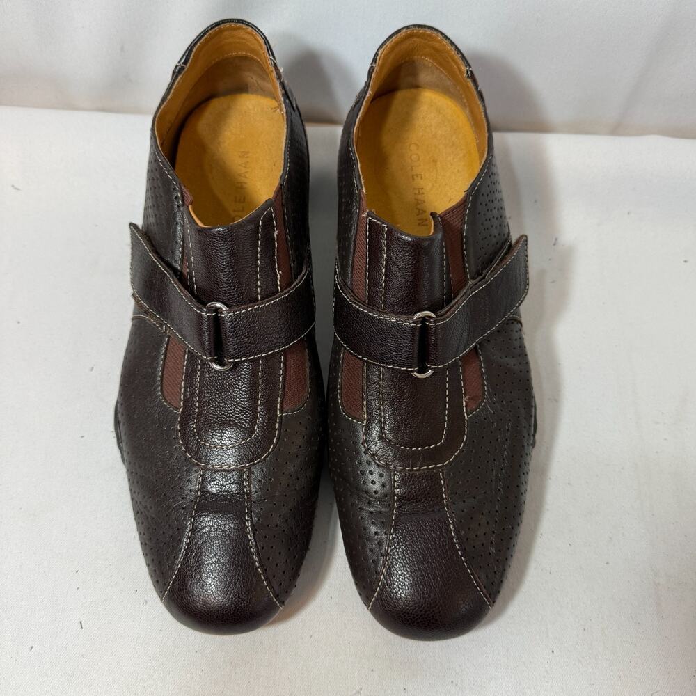 Cole Haan G Series CO6080 Mens 8M Brown Leather Strap Loafers